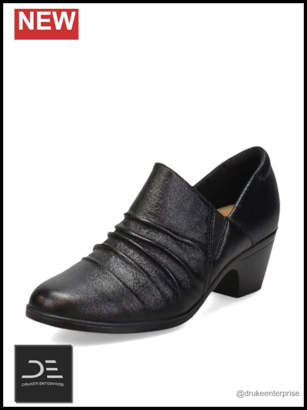 Clarks Women's Leather Loafers Slip-On Comfort Pumps